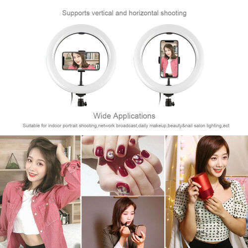 LED Curved Diffuse Ring Fill Light Mobile Phone Live Selfie Dimmable