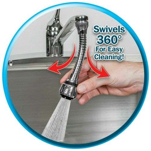 Hands Free Faucet Swivel Spray Sink Hose