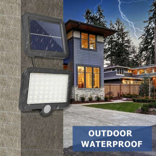 COB 56 LED Solar Split Lamp Motion Sensor Waterproof Outdoor