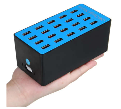 20 ports USB Intelligent Distribution Charger Desktop Fast Charging Station