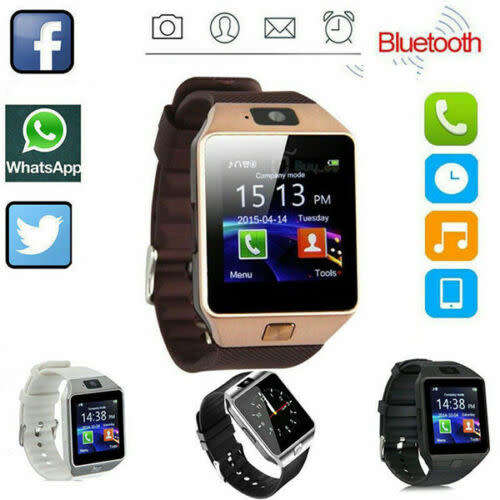 Bluetooth Camera Smart Watch Fitness Sports Run