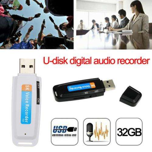 U-Disk USB Flash Drive Up To 32GB Micro SD TF Digital Audio Voice Recorder Pen