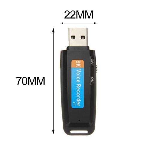 U-Disk USB Flash Drive Up To 32GB Micro SD TF Digital Audio Voice Recorder Pen