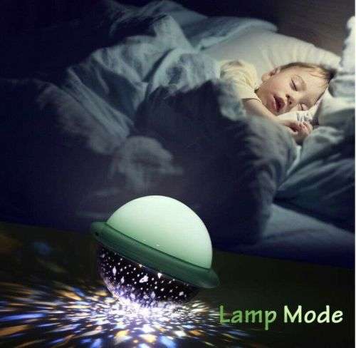 Kids Night Light UFO Atmosphere Space Night Spaceship Projection Lamp