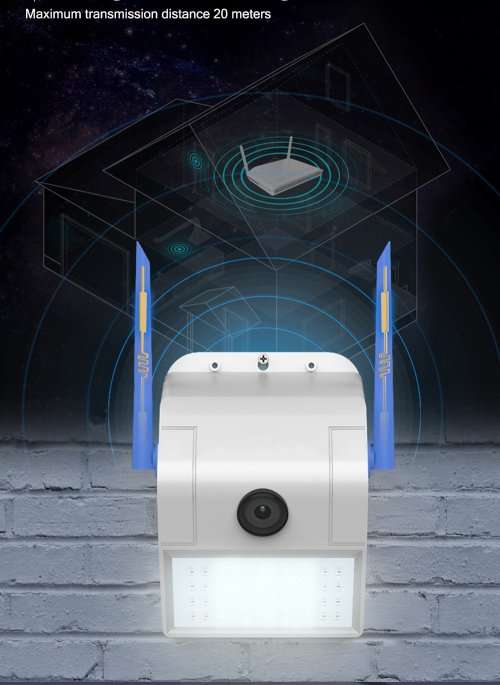 Two Way Audio Wireless WiFi IP Camera Wall Lamp Security Camera Outdoor