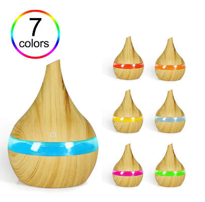 300ml Mini Air Humidifier Essential Oil Diffuser LED Lights Electric Aromatherapy