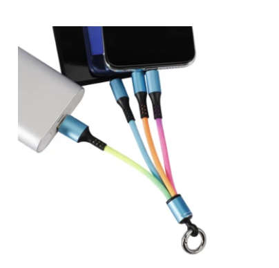Charge Data Cable With Ring Holder 3 in 1