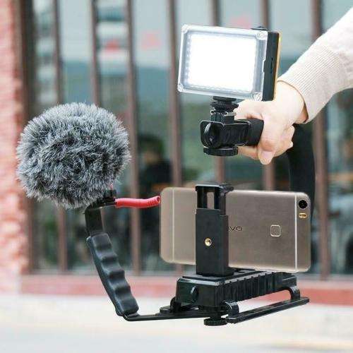 Stabilizer C-Shape  Bracket Video Handheld Grip For DV Camcorder Camera DSLR