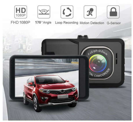 Dual Lens Rearview Video Camera Recorder Car DVR Camera Full HD 1080P