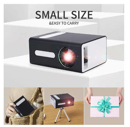 T300 LED Mini Projector Supports 1080P HDMI USB Audio Portable Projector