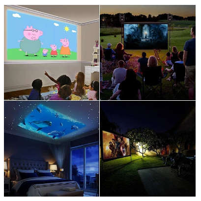 T300 LED Mini Projector Supports 1080P HDMI USB Audio Portable Projector