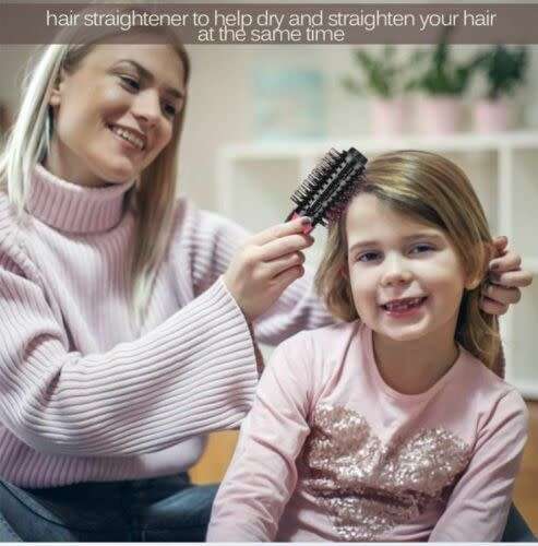 Magic 3-in-1 Hair Brush Hot Air Dryer Volumizer Blower Straightener Curl