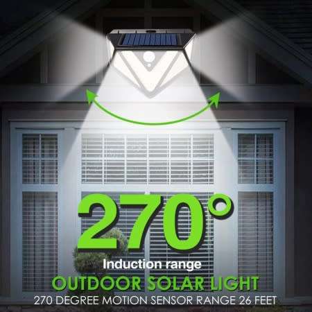 Solar Motion Sensor Light 166LED