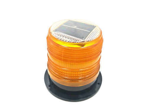 Solar FlashingTraffic Warning Light Lamp