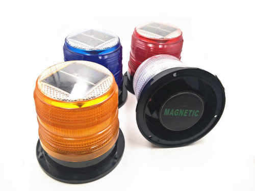 Solar FlashingTraffic Warning Light Lamp