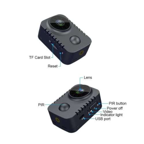 1080P Wide-Angle Infrared Recorder PIR Camera MD29 HD Handheld Camera