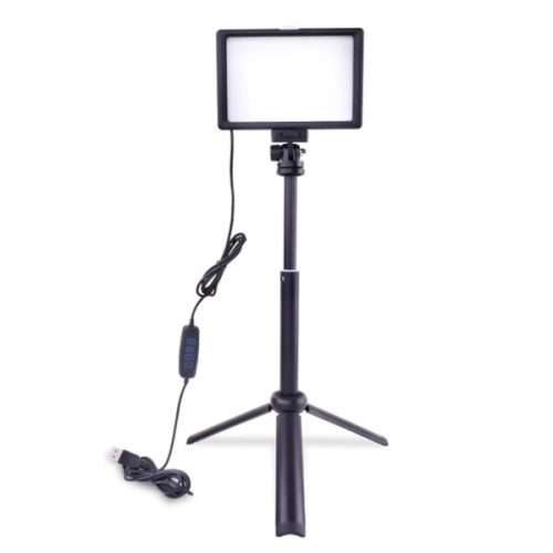 LED Flat Light Photography Light with Tripod Phone Holder