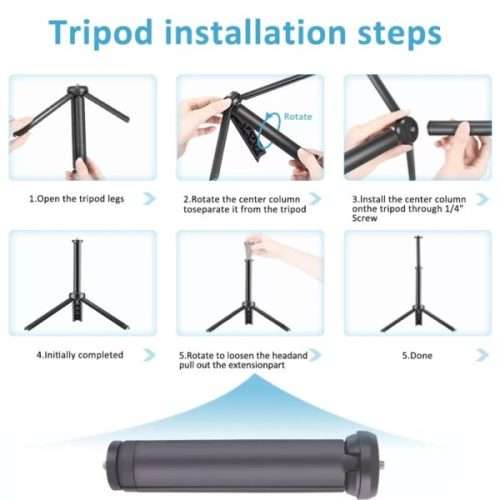LED Flat Light Photography Light with Tripod Phone Holder
