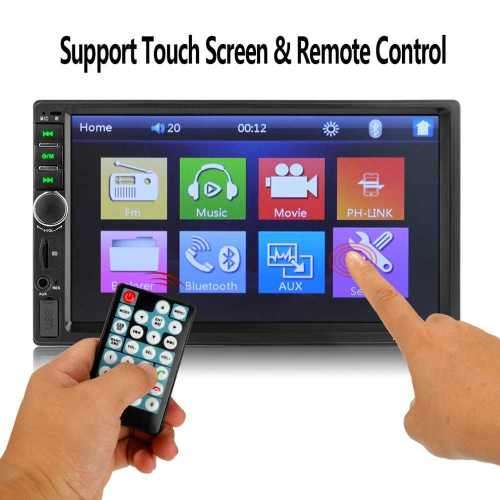 2 Din Car Radio Touch Screen Audio Radio Bluetooth Video MP5 7" Multimedia Player FM/TF/USB