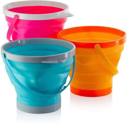 Foldable Silicone Collapsible Bucket For Camping Fishing Household Cleaning