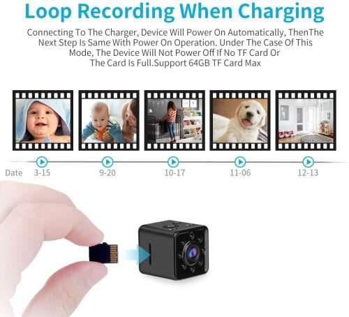 Mini Camera SQ13 1080P HD Spy Camcorder Night Vision CMOS Camera