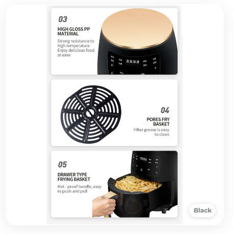 4.5L Air Fryer With Digital Display Air Fryer