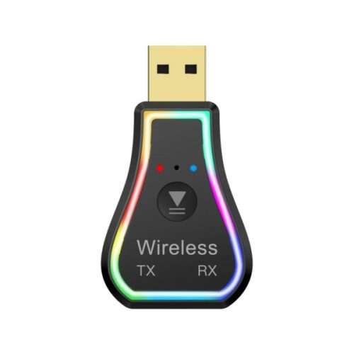 AUX Audio Dongle  USB Bluetooth Receiver and Transmitter Adapter with Light M11