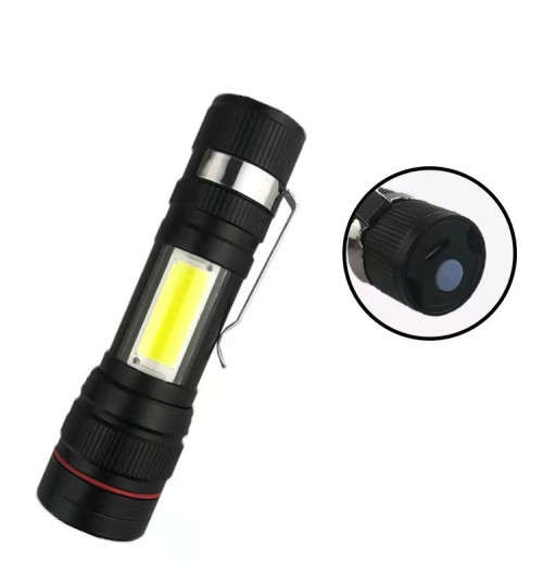 USB Rechargeable MINI Torch Multifunction Flashlight COB+XPE LED