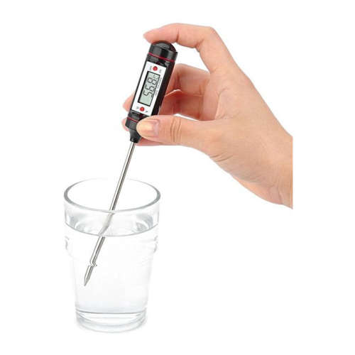 Digital Food Thermometer Meat BBQ Grill Kitchen Cooking Thermometer 4 Keys Manual