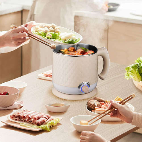 Electric Pot Multifunctional Mini Pot Suitable For Noodle Soup, Porridge, Dumplings 1.8L
