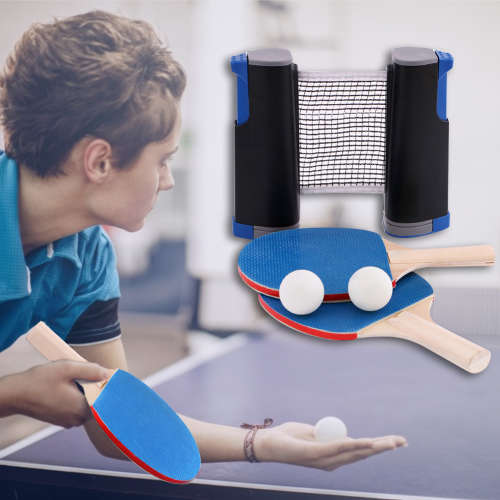 Optic Retractable Everywhere Table Tennis Set