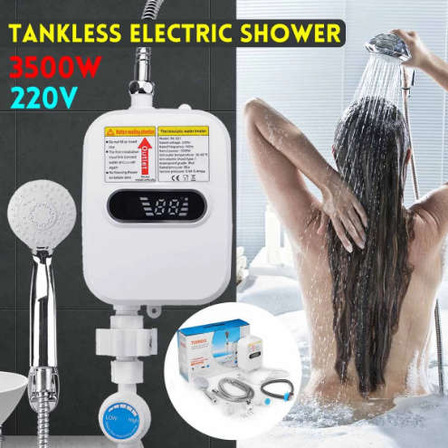 Bathroom Mini Instant Tankless Electric Shower Hot Water Heater