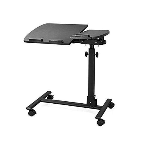 Laptop Rolling Cart Table Height Adjustable Notebook Laptop Stand Desk