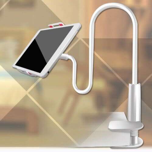 Flexible Long Arms Lazy Stand Clip Holder For Tablet