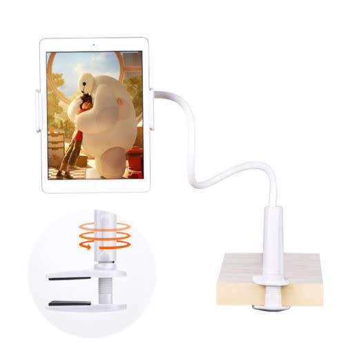 Flexible Long Arms Lazy Stand Clip Holder For Tablet
