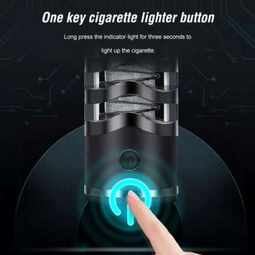 1pc Cigarette Electric Lighter Smoke Cover Holder USB Windproof Smoking Accessory