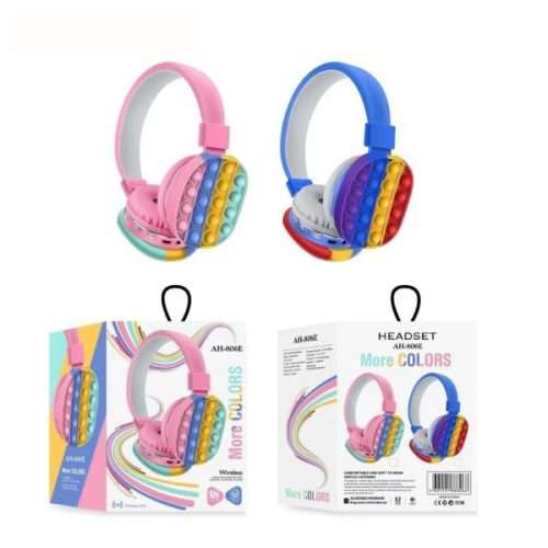 Fidget Bluetooth Adjustable Bubble Head-Mounted Portable Headphones