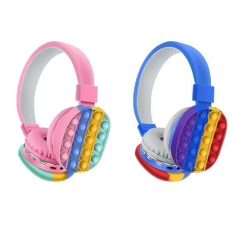 Fidget Bluetooth Adjustable Bubble Head-Mounted Portable Headphones