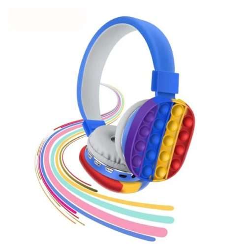 Fidget Bluetooth Adjustable Bubble Head-Mounted Portable Headphones