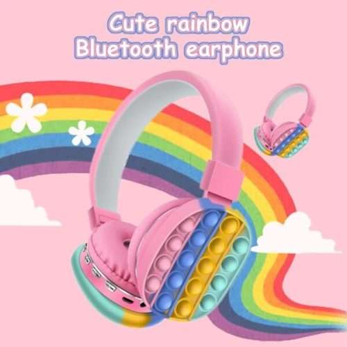 Fidget Bluetooth Adjustable Bubble Head-Mounted Portable Headphones