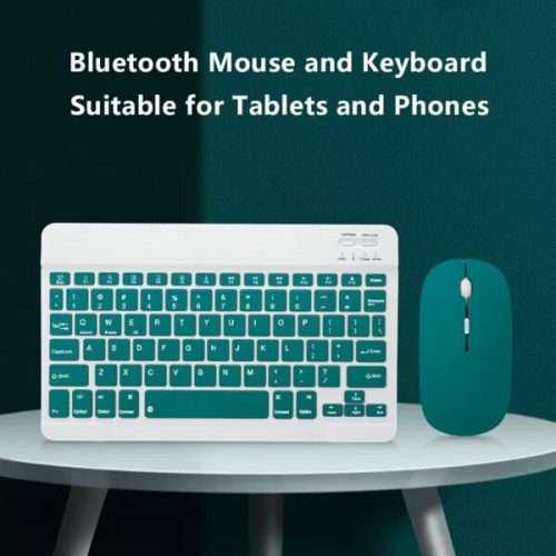 Mini Bluetooth Wireless Keyboard and Mouse Set For Tablets, IOS and Android