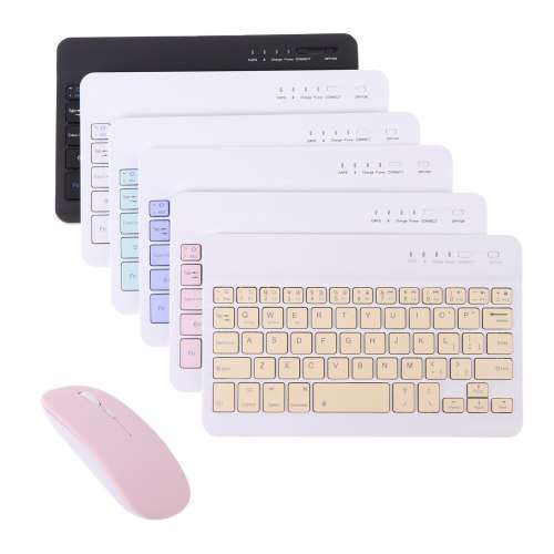 Mini Bluetooth Wireless Keyboard and Mouse Set For Tablets, IOS and Android