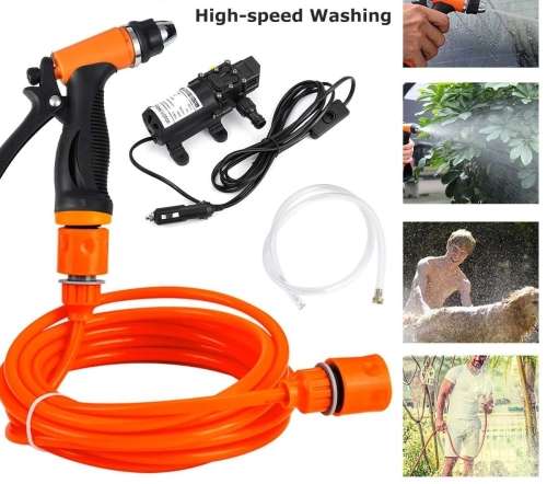 12V High-Pressure Portable Electric Water Pump Car Washer Gun