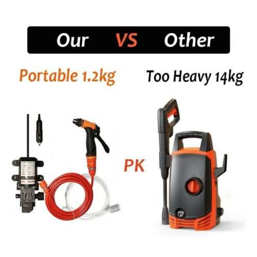 12V High-Pressure Portable Electric Water Pump Car Washer Gun