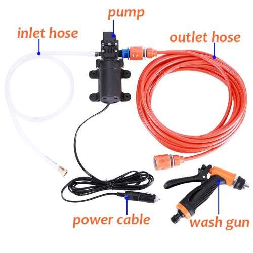 12V High-Pressure Portable Electric Water Pump Car Washer Gun
