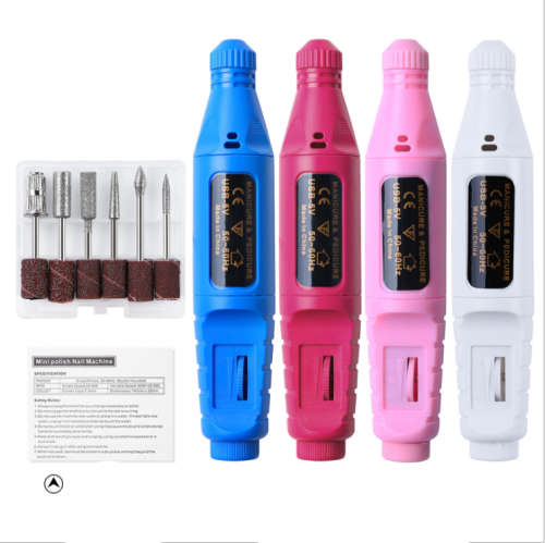 Pen-shaped Manicure Polishing USB Rechargeable Nail File Tool