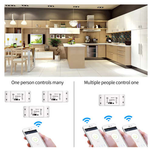 Wireless WiFi Smart Switch Module Shell ABS Socket for Home