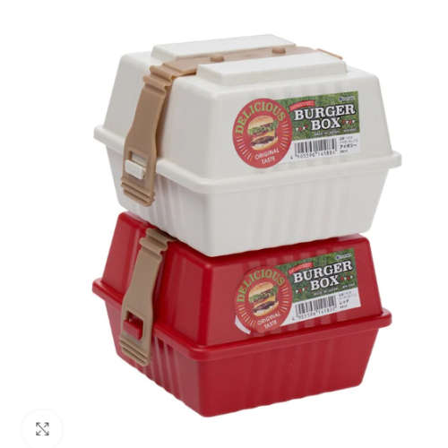 Square Burger Box Bento Lunch Box
