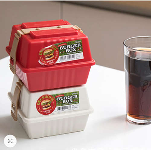 Square Burger Box Bento Lunch Box