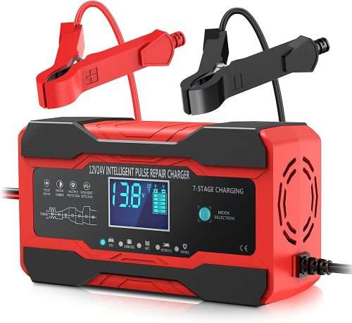 10A Battery Charger Automotive 24V and 12V Car Battery Charger Battery Maintainer